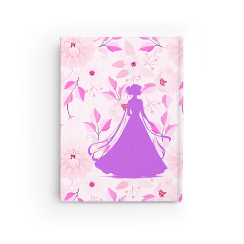Fairest of Them All Floral Princess Journal — Ruled Lined Notebook for Girls